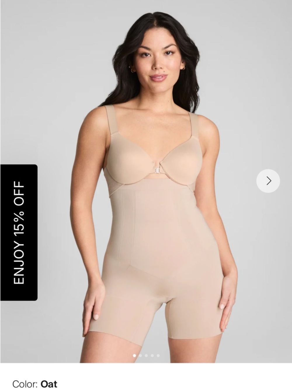 SPANXsculpt™ OnCore High-Waisted Mid-Thigh Short | Soft Nude